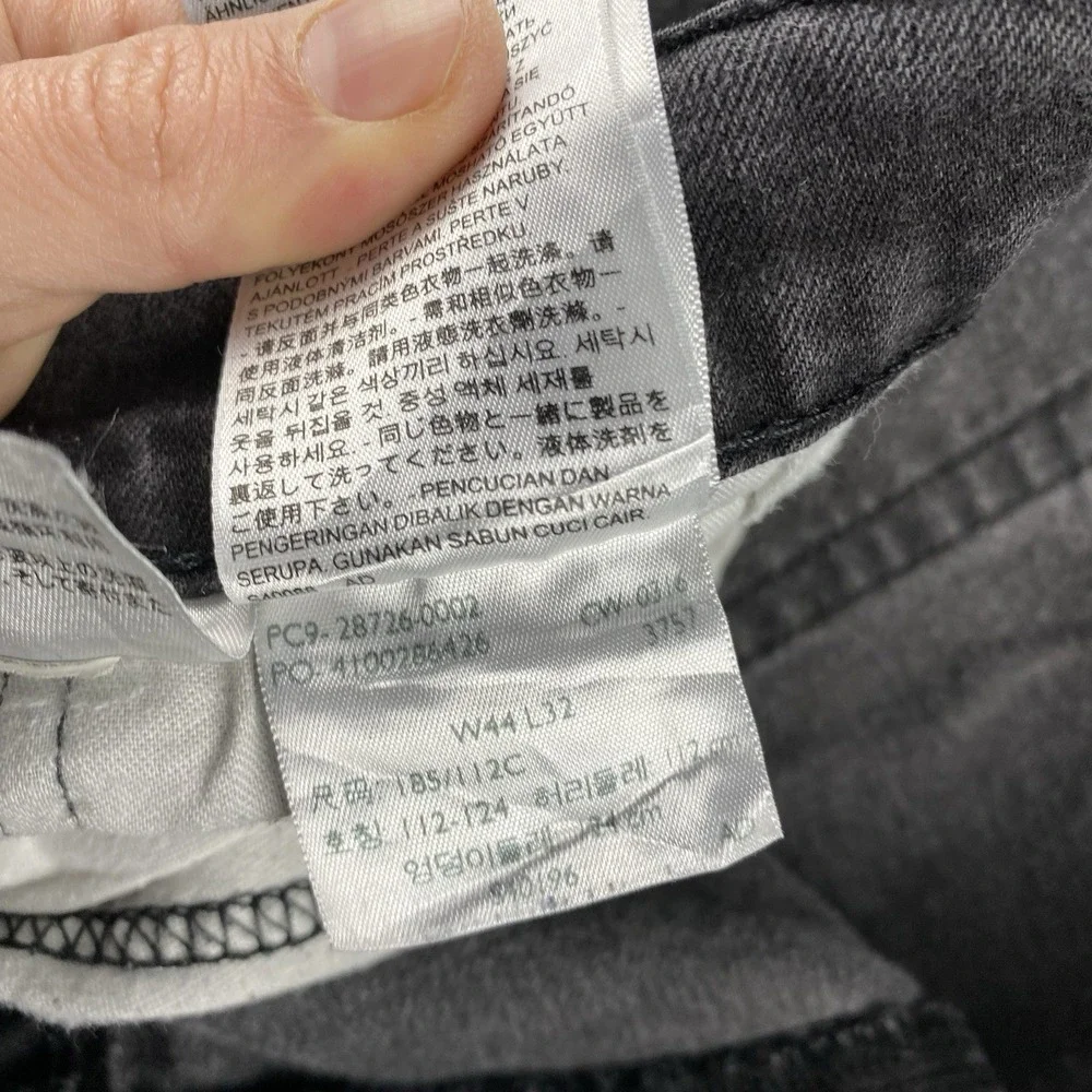 Levis 514 Straight Jeans Mens 40x28.5 Black Mid‎ Rise